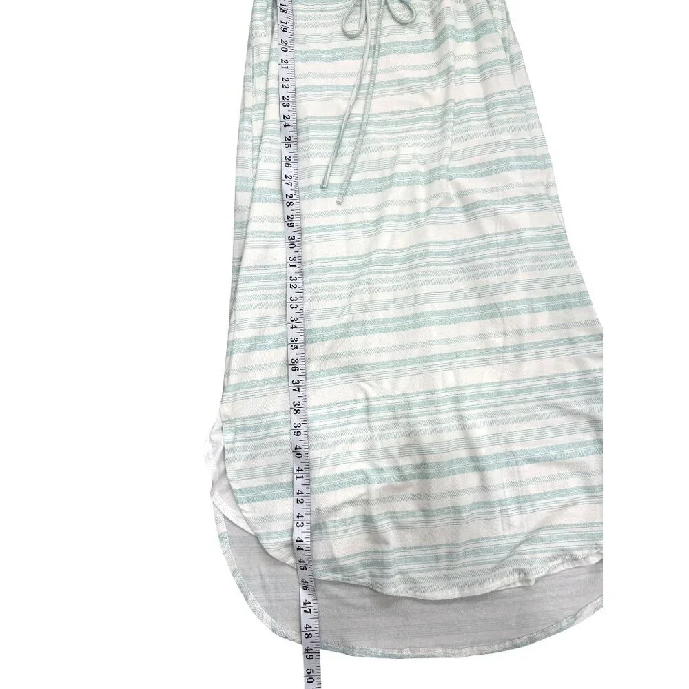 Carve Designs Vikki Tank Dress Soft Maxi Cloud Aqua Stripe Women Size S NEW - Picture 7 of 8